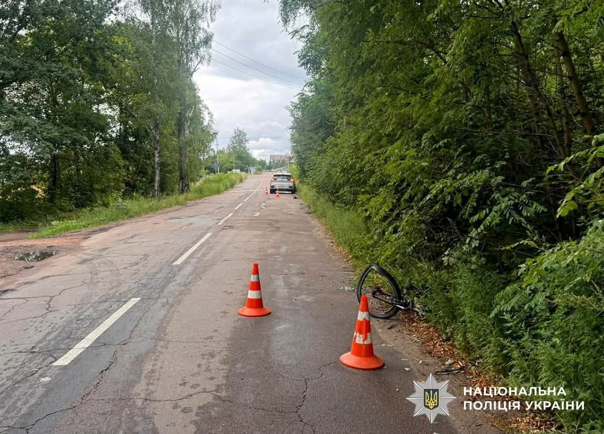 У Житомирі на вулиці Вільський Шлях під колеса авто потрапив 8-річний велосипедист