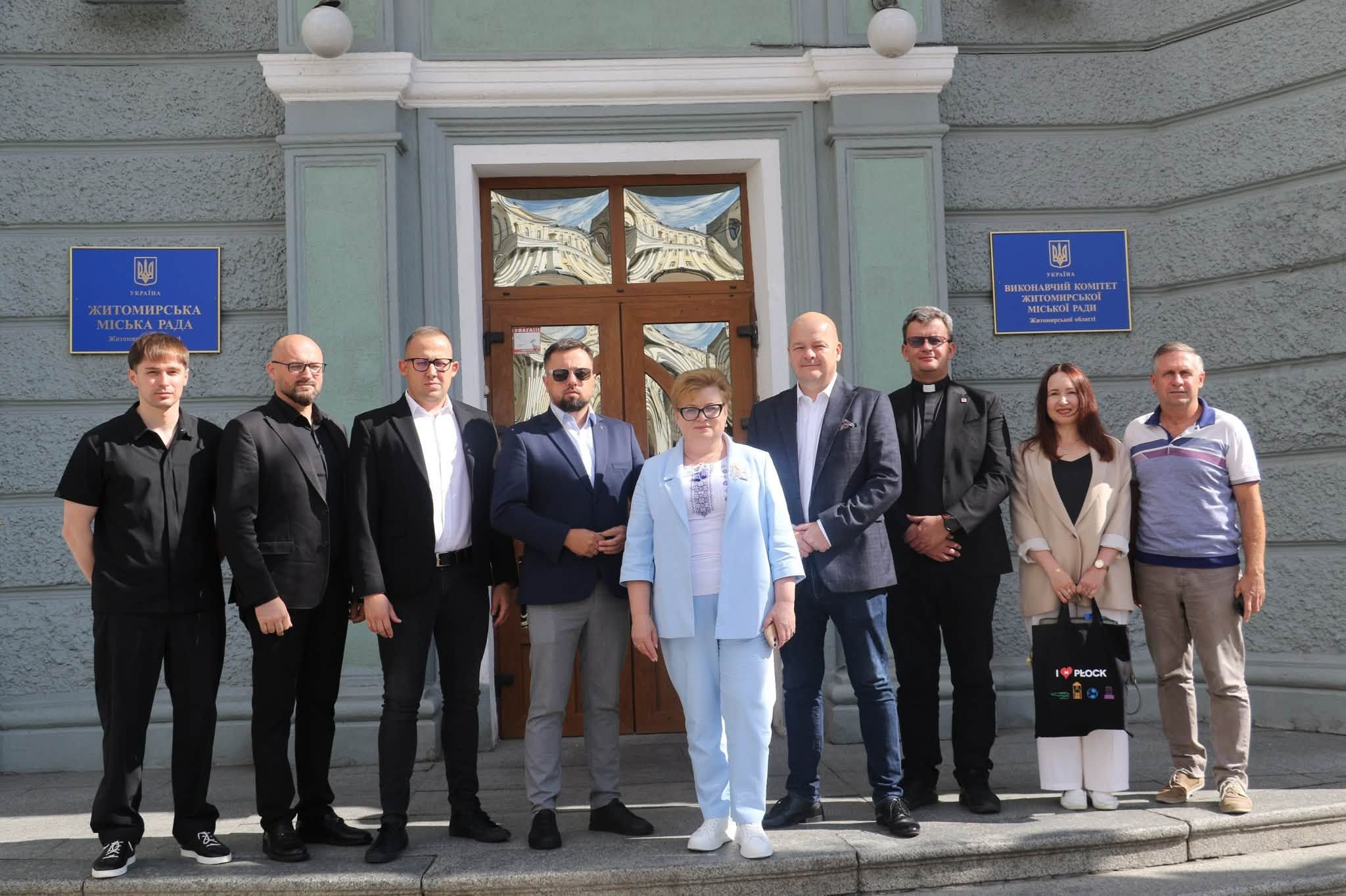 Житомир відвідала делегація міста-побратима Плоцька
