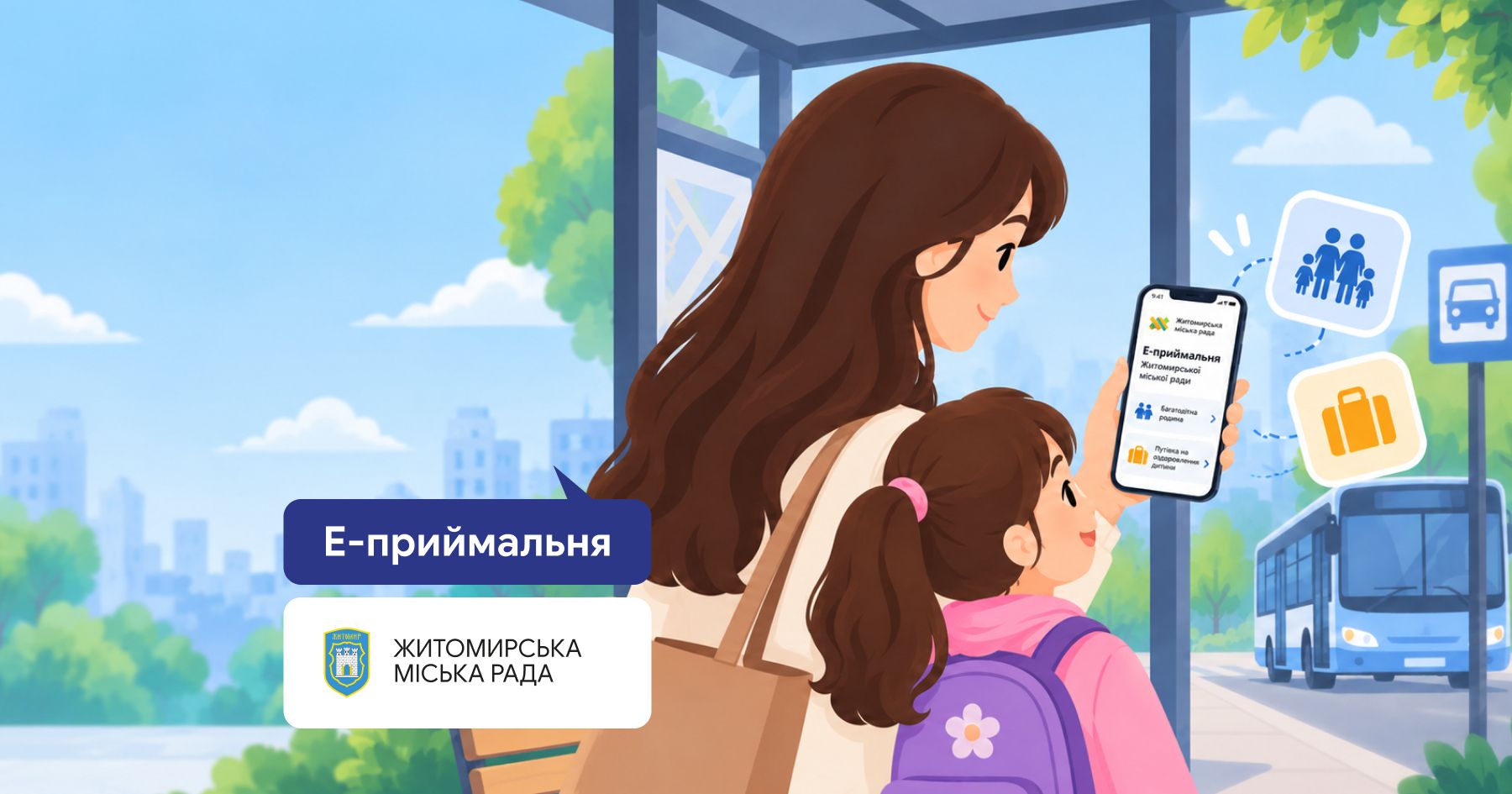 Сімейні послуги онлайн: якими сервісами батьки можуть скористатися через Е-приймальню Житомира