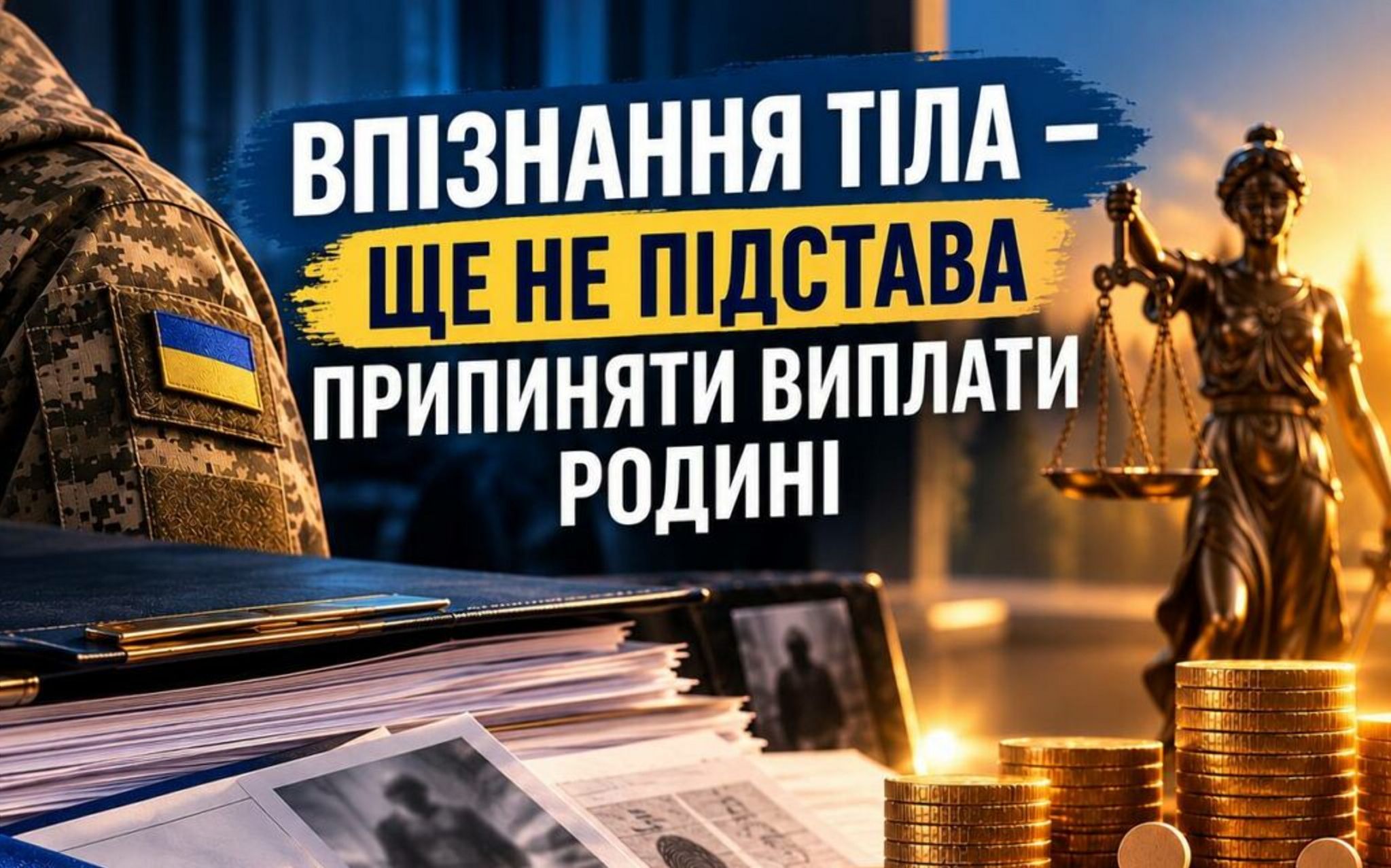 Впізнання тіла — ще не підстава припиняти виплати родині